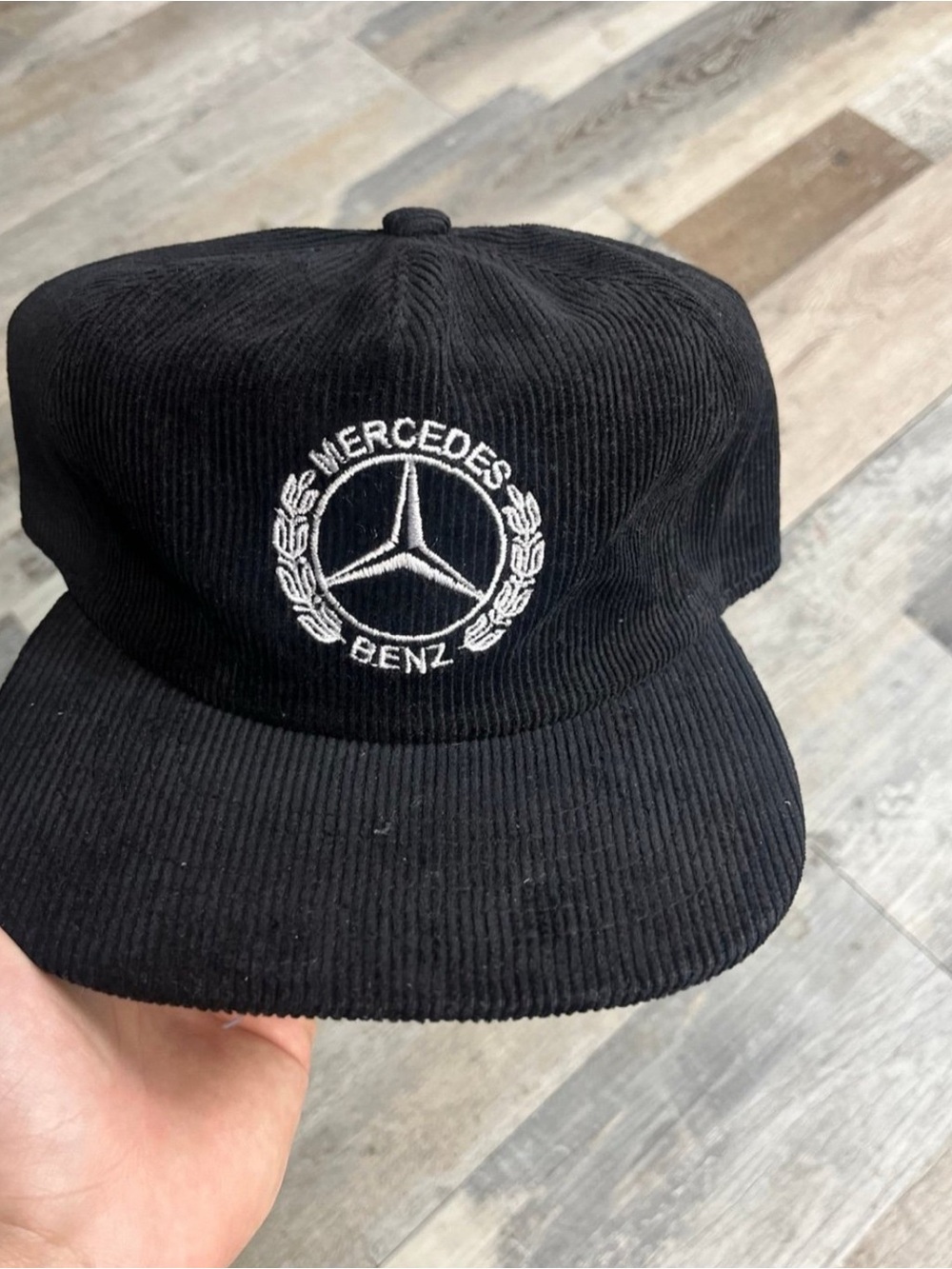 New Embroidered Mercedes Benz Corduroy Cap
